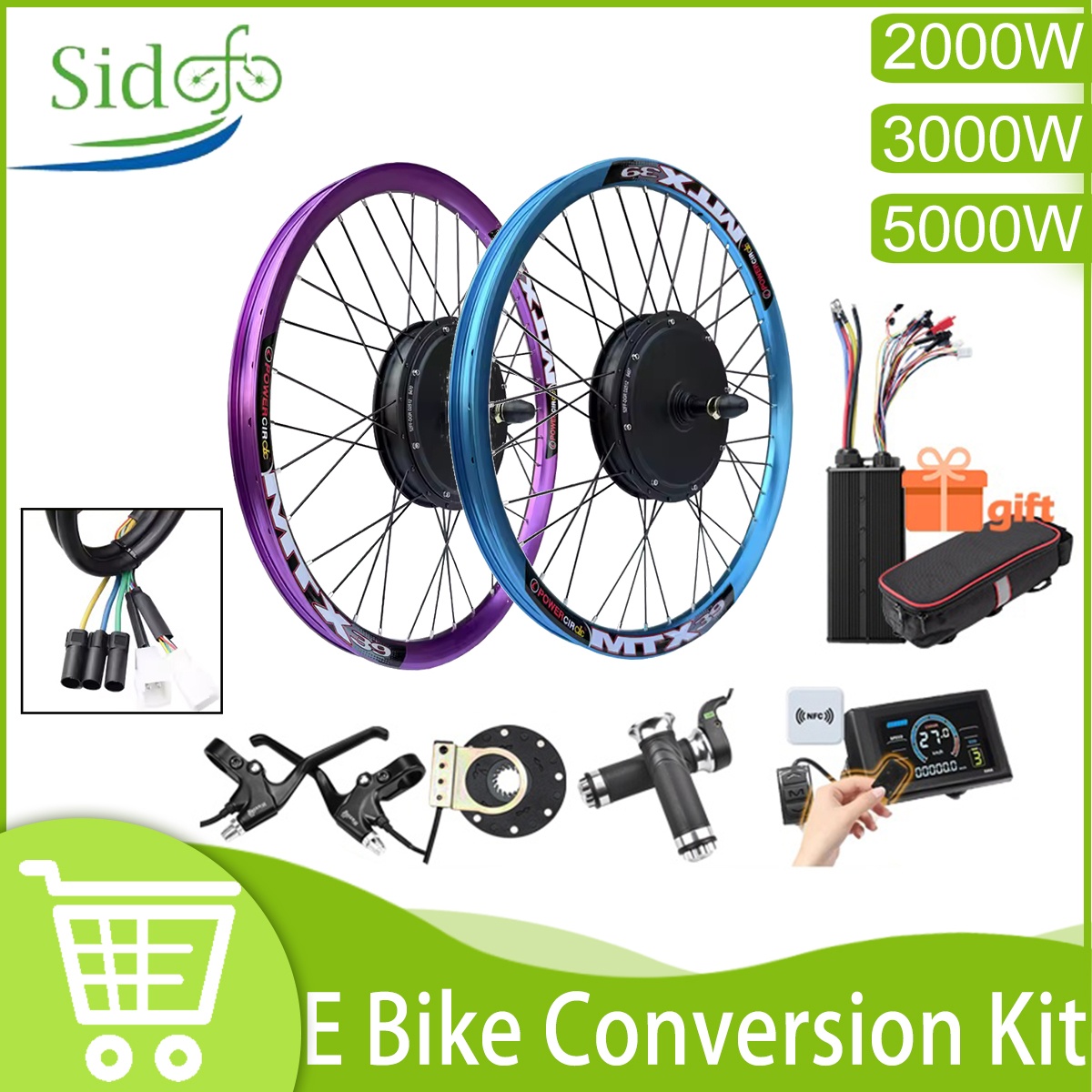 Ebike Conversion Kit 72V 3000W - Nuovo Kit di Conversione Ebike MTX39