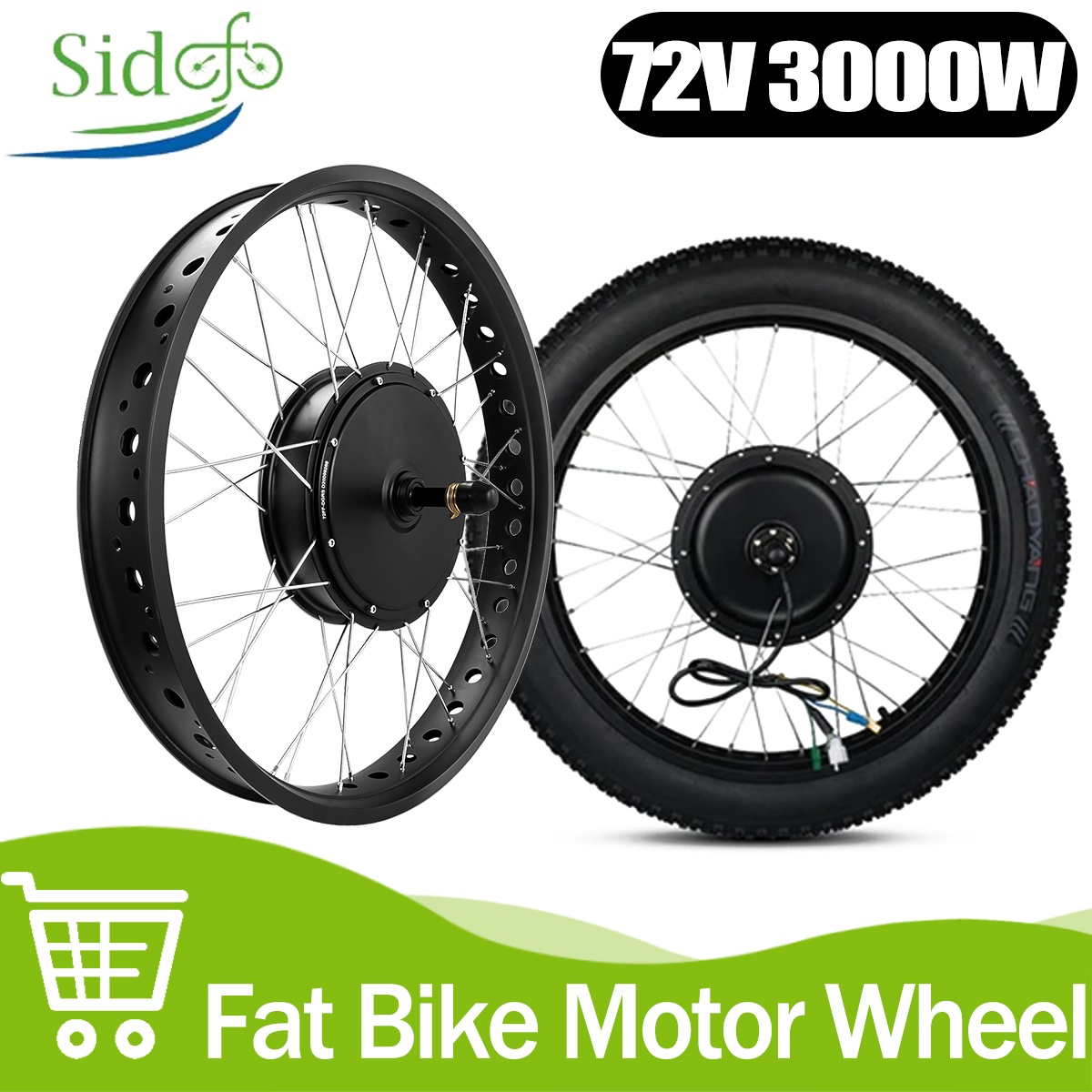 72V 5000W Hub Motor Kit - Motore del mozzo senza ingranaggi senza
