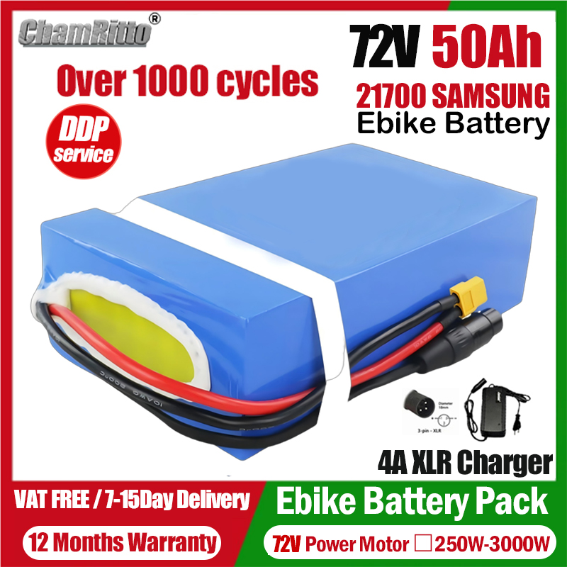 Electric Bicycle Battery 72V 30Ah - Batteria per Bicicletta Elettrica 72V 20Ah