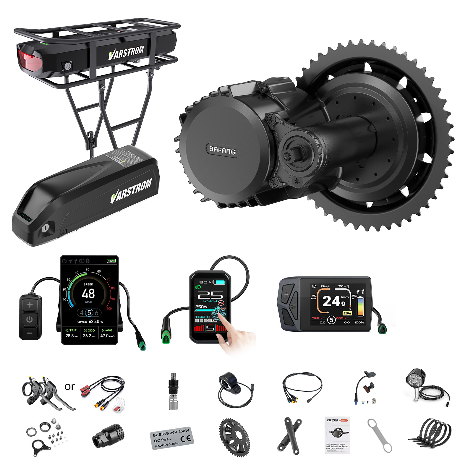 Mid Drive Motor Kit 52V 1000W - [Spedizione USA] Kit Motore Centrale Bafang