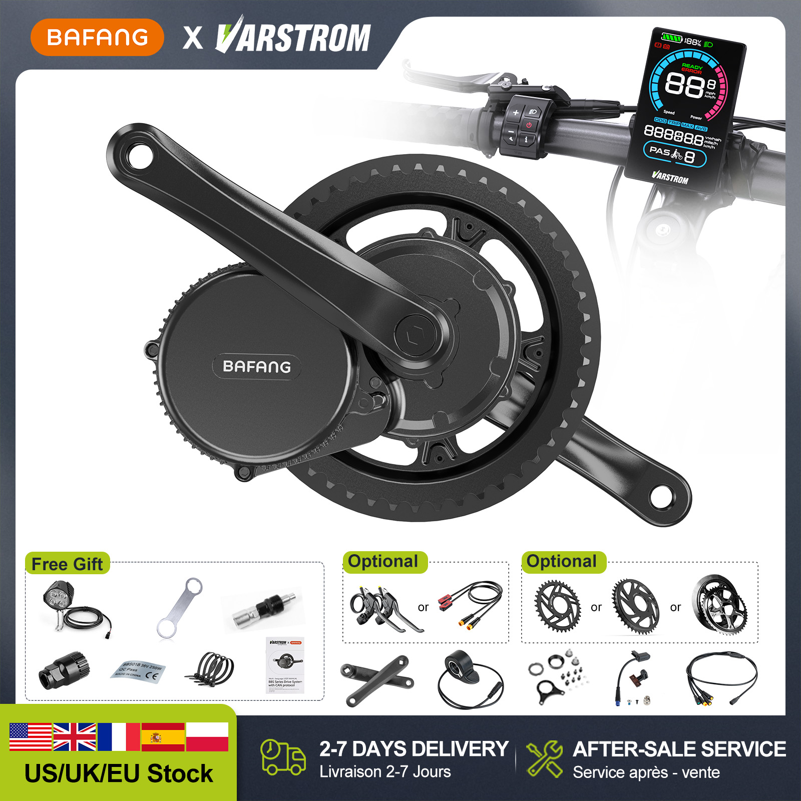 [Disponibilità USA] Motore Cen - Mid Drive Motor Kit 52V 1000W recensione e prezzo